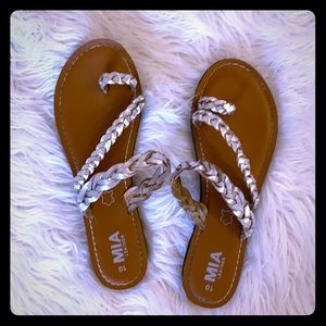 🤍 Leather braided sandals 🤍